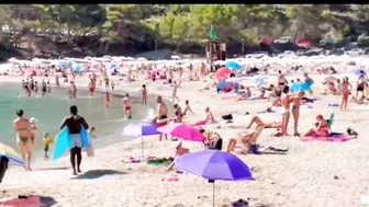 Ibiza Beach | Cala Llonga Beach Summer video | Playa de Cala Llonga en Ibiza|Repost footage of beach