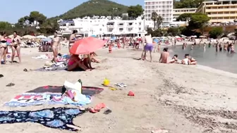 Ibiza Beach | Cala Llonga Beach Summer video | Playa de Cala Llonga en Ibiza|Repost footage of beach