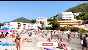 Ibiza Beach | Cala Llonga Beach Summer video | Playa de Cala Llonga en Ibiza|Repost footage of beach