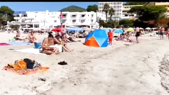 Ibiza Beach | Cala Llonga Beach Summer video | Playa de Cala Llonga en Ibiza|Repost footage of beach