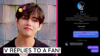 BTS Taehyung REPLIED To A FAN On Instagram!