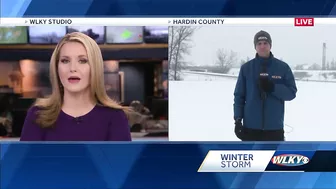 Hardin County's roads covered in snow, slowing and stopping travel