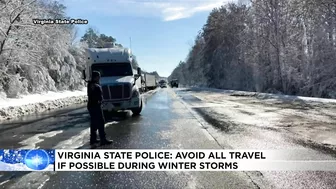 Virginia State Police: Avoid all travel if possible during winter storms