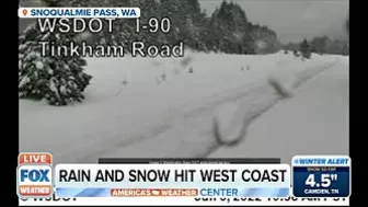 Cross-State Travel In Washington 'Almost Completely Impossible' Due To Snow