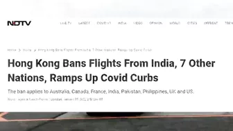 06 January, Travel Restrictions In India, Hong Kong Flight Ban, Mumbai Airport Quarantine Rules