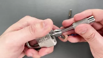 [1397] Kawaha Stainless Padlock Picked (Model 21/40WF)