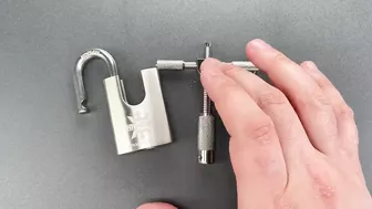 [1397] Kawaha Stainless Padlock Picked (Model 21/40WF)