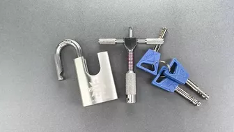 [1397] Kawaha Stainless Padlock Picked (Model 21/40WF)