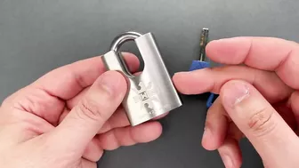 [1397] Kawaha Stainless Padlock Picked (Model 21/40WF)