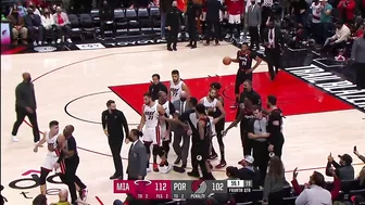 Jusuf Nurkic And Tyler Herro Get Ejected During Blazers-Heat Game