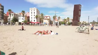 ???????? Barcelona - Spain · Barceloneta Beach Walk Sunny Day☀️????️