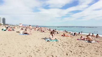 ???????? Barcelona - Spain · Barceloneta Beach Walk Sunny Day☀️????️