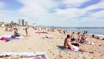 ???????? Barcelona - Spain · Barceloneta Beach Walk Sunny Day☀️????️