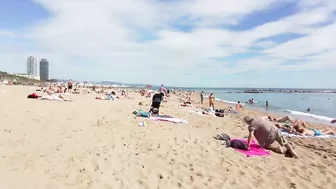 ???????? Barcelona - Spain · Barceloneta Beach Walk Sunny Day☀️????️