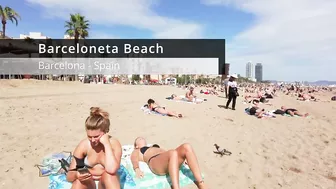 ???????? Barcelona - Spain · Barceloneta Beach Walk Sunny Day☀️????️