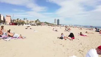 ???????? Barcelona - Spain · Barceloneta Beach Walk Sunny Day☀️????️