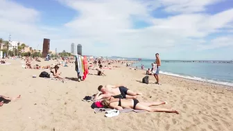 ???????? Barcelona - Spain · Barceloneta Beach Walk Sunny Day☀️????️