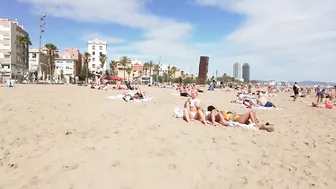 ???????? Barcelona - Spain · Barceloneta Beach Walk Sunny Day☀️????️