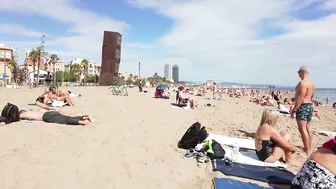 ???????? Barcelona - Spain · Barceloneta Beach Walk Sunny Day☀️????️