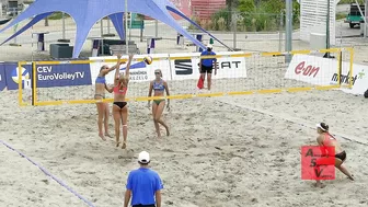 Beach Volleyball Girls Super Rally Slow Motion