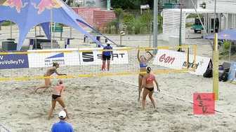 Beach Volleyball Girls Super Rally Slow Motion