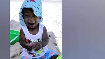 Top Funniest Babies Playing on The Beach || Big Daddy