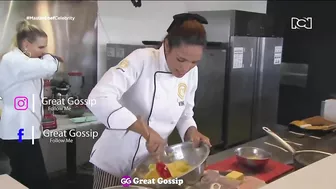 FUERTE AGARRON DE CARLA CONTRA GREGORIO MASTERCHEF CELEBRITY