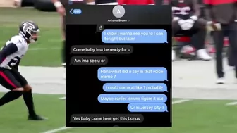 Only Fans Model Leaks DMs With Proof Antonio Brown Snuck Her Into Hotel Before Bucs Game