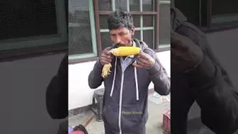 1 MINUTE Sweet Corn Eating Challenge 500₹ Ka Bhutta #shorts #trending #youtubeshorts #foodyrahul