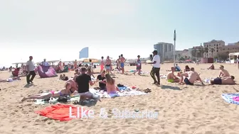 ???????? Barcelona - Spain · Barceloneta Beach Walk Stunning Views ☀️????️