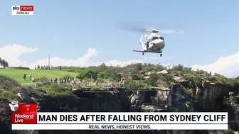 Man dies after falling from cliff at beach in Sydney's east