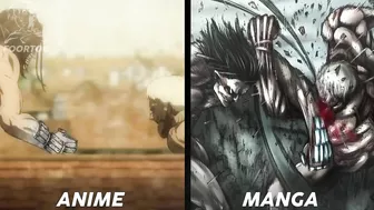 Manga VS Anime (War for Paradis Fight) - Attack On Titan Season 4 Part 2 Episode 1