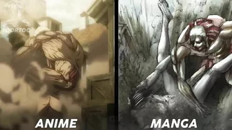 Manga VS Anime (War for Paradis Fight) - Attack On Titan Season 4 Part 2 Episode 1