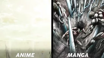 Manga VS Anime (War for Paradis Fight) - Attack On Titan Season 4 Part 2 Episode 1