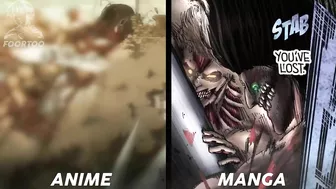 Manga VS Anime (War for Paradis Fight) - Attack On Titan Season 4 Part 2 Episode 1