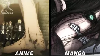 Manga VS Anime (War for Paradis Fight) - Attack On Titan Season 4 Part 2 Episode 1