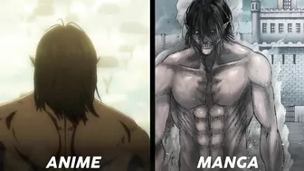 Manga VS Anime (War for Paradis Fight) - Attack On Titan Season 4 Part 2 Episode 1