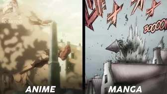 Manga VS Anime (War for Paradis Fight) - Attack On Titan Season 4 Part 2 Episode 1