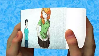 Alex and Steve | minecraft anime EP 3 (Minecraft Anime Flipbook)