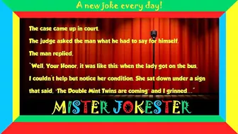 Funny clean joke: The judge had never heard a story like this before... || Joke of the day ????