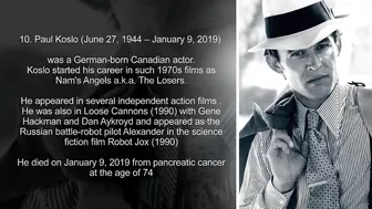 Celebrity died today January 9th 2022 :Top 10 actor and actress died on January 9th of various years