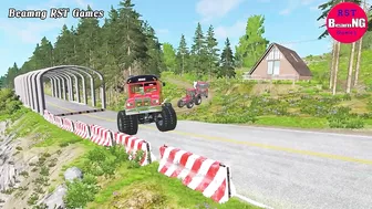 Trucks Cars vs Massive Speed Bumps RST Games #174