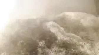 Amazing up close footage of Lava entering the ocean.