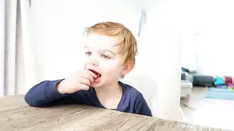 Toddler Candy Challenge - Testing his Patience with Candy While I Leave the Room (Hilarious!)