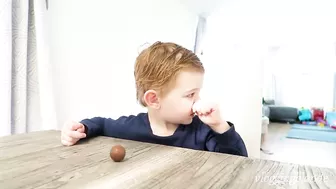 Toddler Candy Challenge - Testing his Patience with Candy While I Leave the Room (Hilarious!)