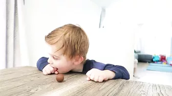 Toddler Candy Challenge - Testing his Patience with Candy While I Leave the Room (Hilarious!)