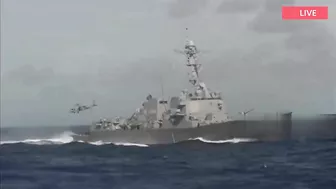 U.S. Warships Challenge Beijing in Taiwan Strait.