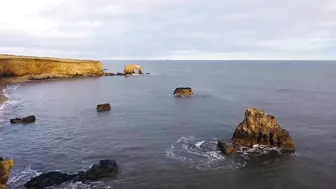 Huge sinkhole reveals hidden underground beach