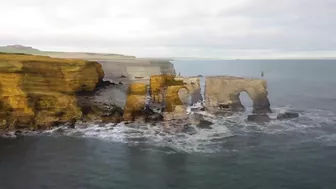 Huge sinkhole reveals hidden underground beach