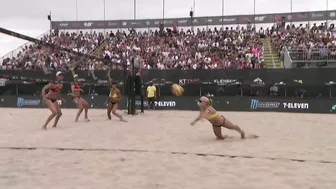 Hughes’ Defensive Effort Stifled By A Ross Jumbo | AVP Manhattan Beach Open 2021